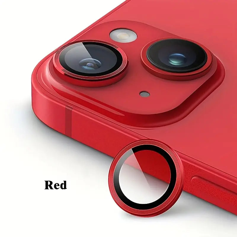 Protettore per obiettivo della fotocamera per iPhone 13/13 Mini, confezione da 2, copertura in vetro temperato, antigraffio, ultrasottile, alta definizione, decorazione dell'obiettivo del telefono con motivo CD