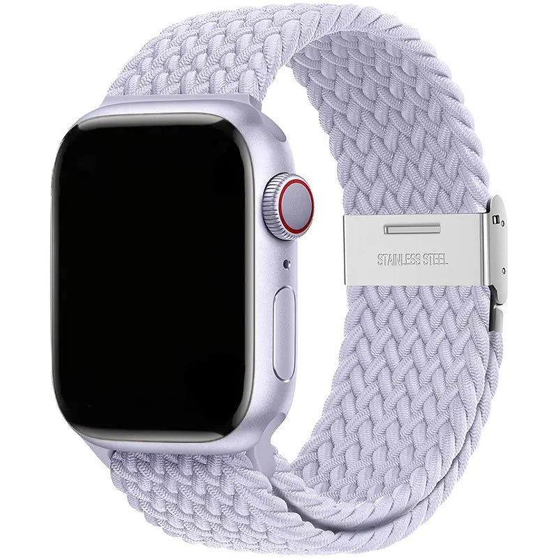 Cinturino Regolabile in Nylon Intrecciato per Apple Watch