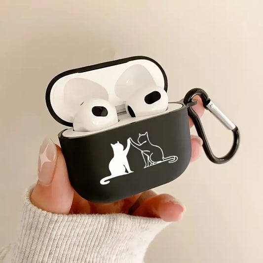 Bellissime custodie per auricolari a forma di gatto per iPhone, custodie protettive per Airpods di 1a/2a generazione, nuove custodie per auricolari wireless per Airpods 3/Pro/Pro2/4,