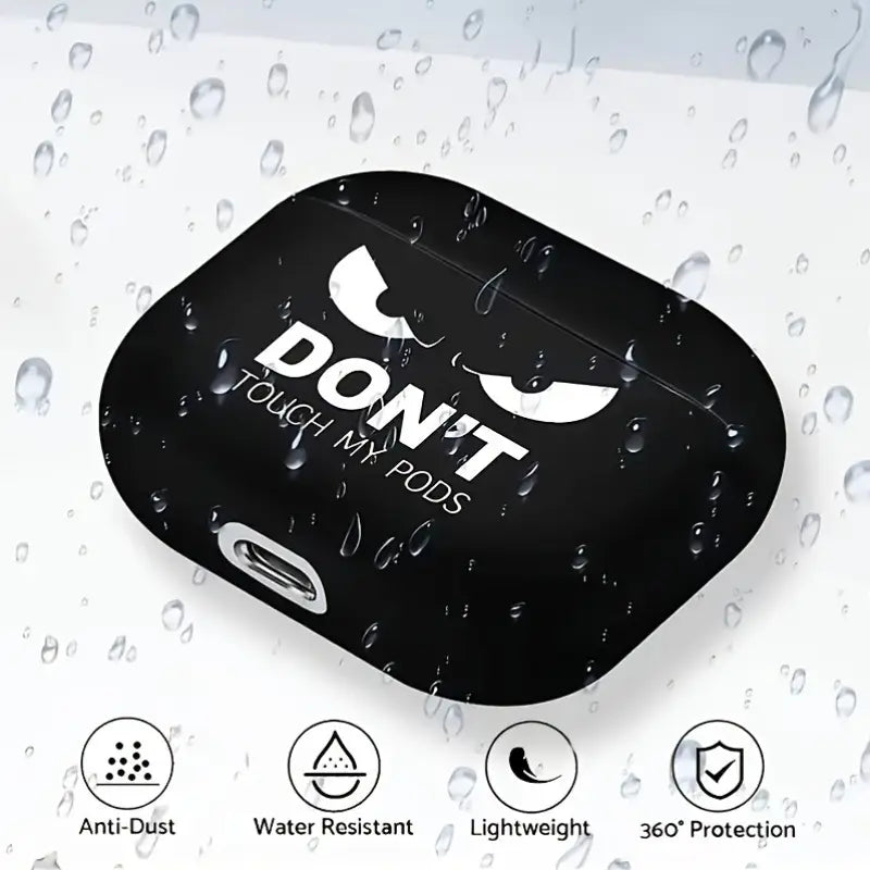 Custodia in silcone nero per Airpods Divertente.