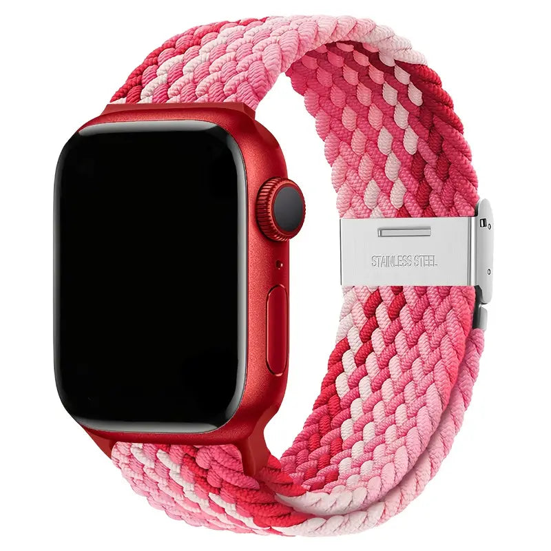 Cinturino Regolabile in Nylon Intrecciato per Apple Watch