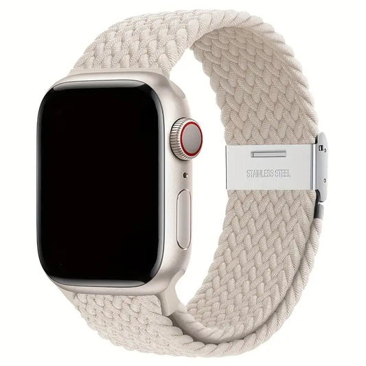 Cinturino Regolabile in Nylon Intrecciato per Apple Watch