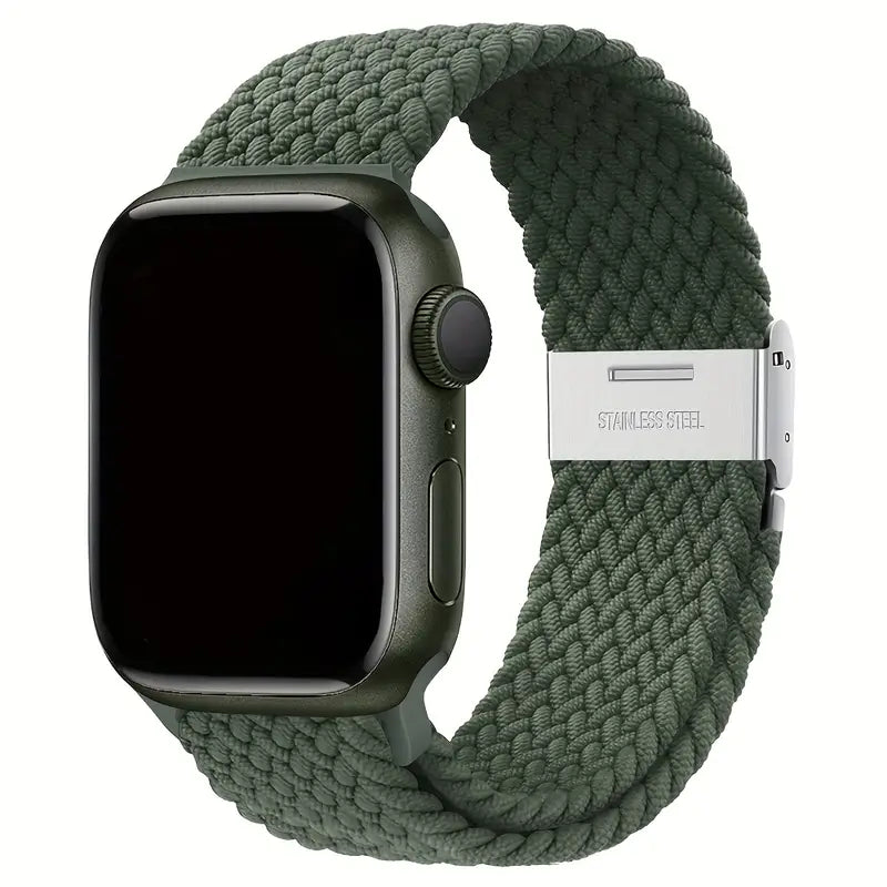 Cinturino Regolabile in Nylon Intrecciato per Apple Watch