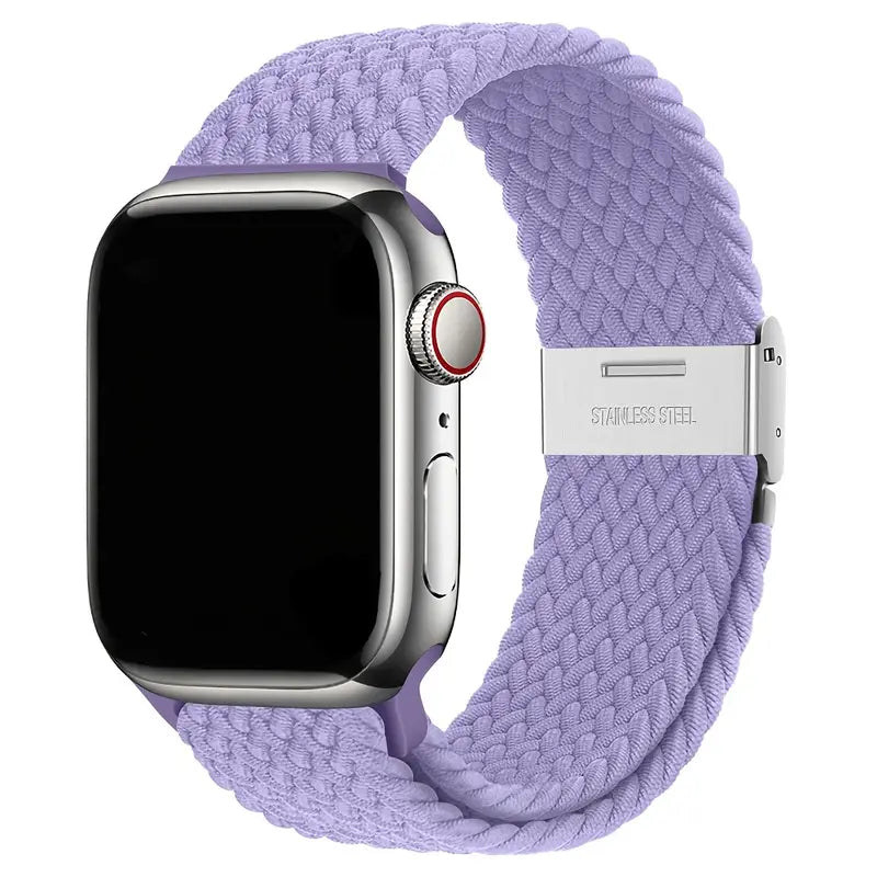 Cinturino Regolabile in Nylon Intrecciato per Apple Watch