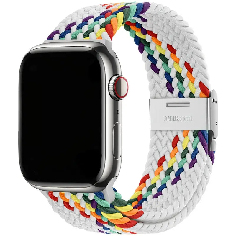 Cinturino Regolabile in Nylon Intrecciato per Apple Watch