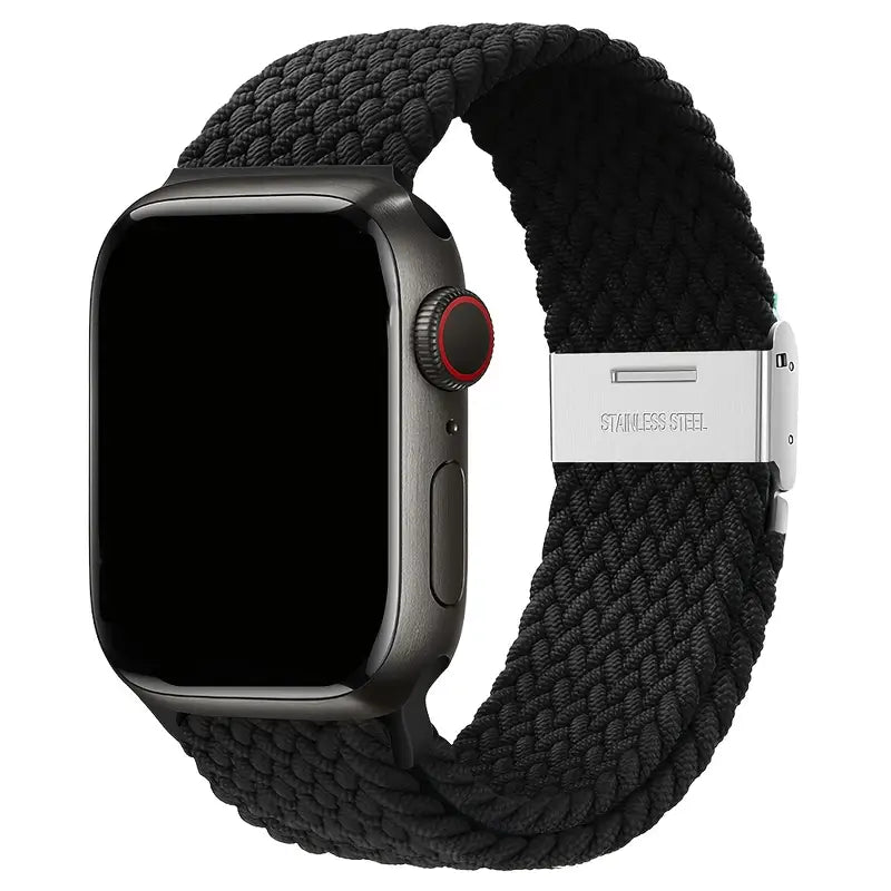 Cinturino Regolabile in Nylon Intrecciato per Apple Watch