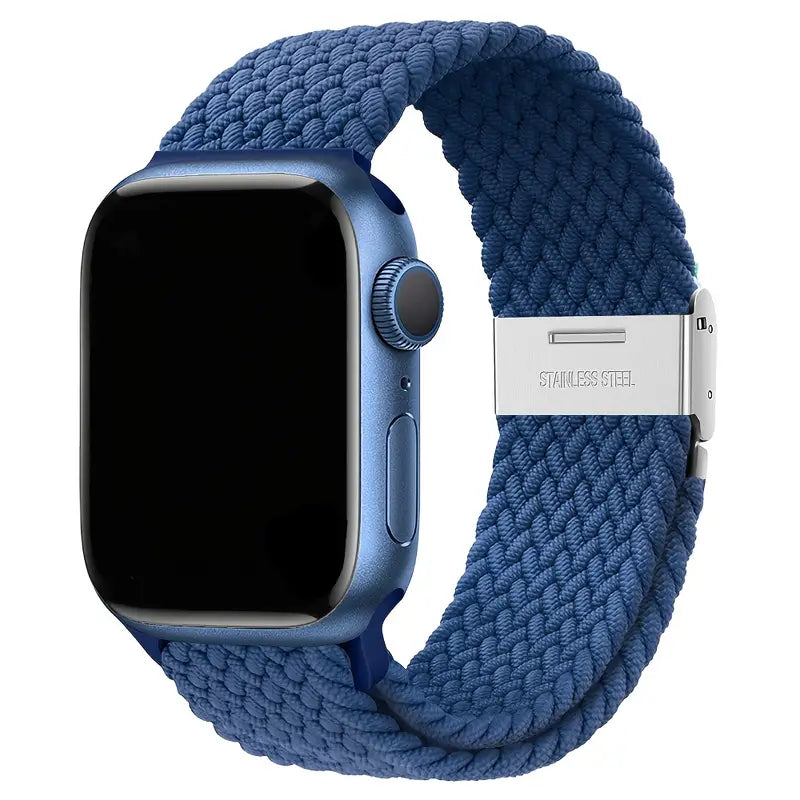 Cinturino Regolabile in Nylon Intrecciato per Apple Watch