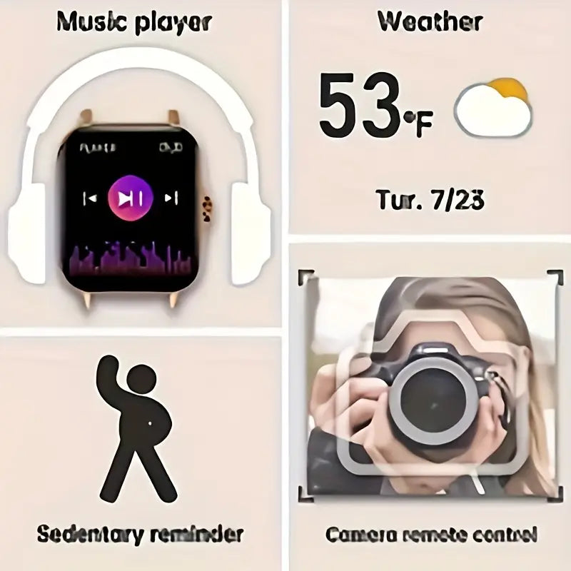 1 pz 2023 Smartwatch Full Touch HD