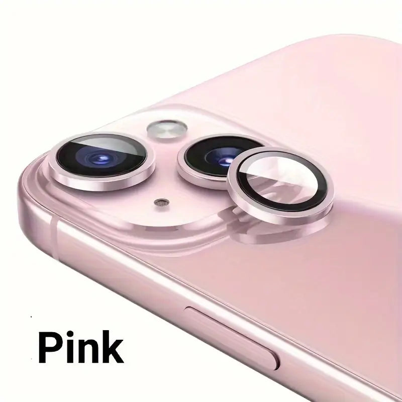 Protettore per obiettivo della fotocamera per iPhone 13/13 Mini, confezione da 2, copertura in vetro temperato, antigraffio, ultrasottile, alta definizione, decorazione dell'obiettivo del telefono con motivo CD