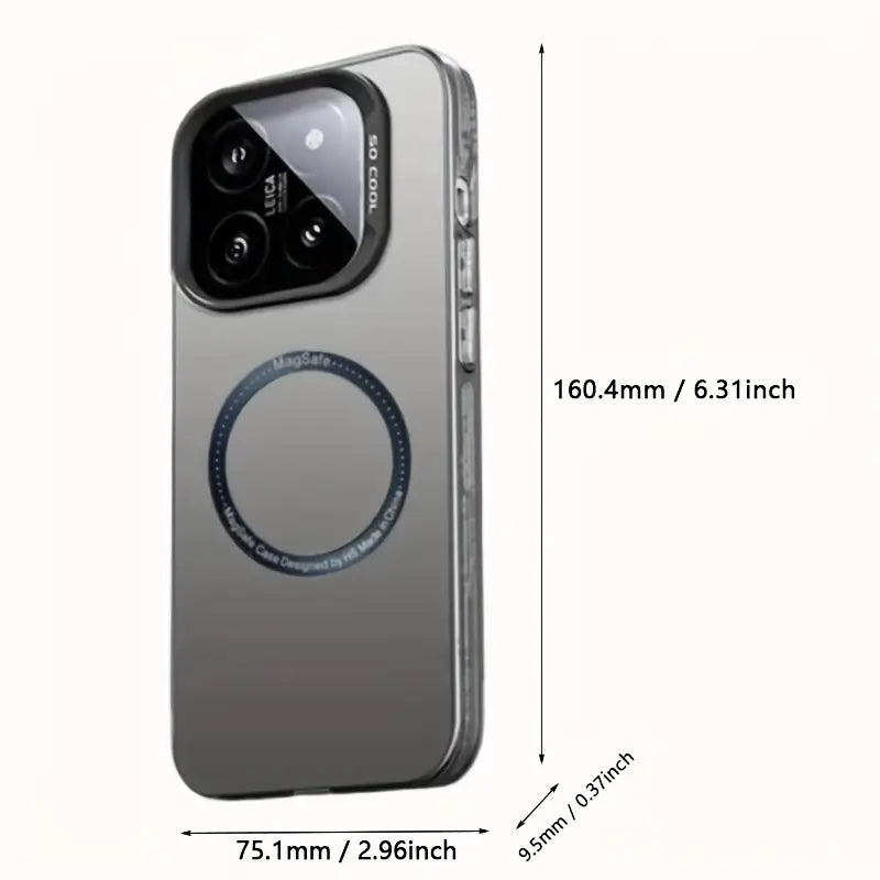 Cover Protettiva Opaca e Sfumata per Ricarica Wireless, Adatta per Xiaomi 14TPro, Colorata e Semi-Trasparente Antishock
