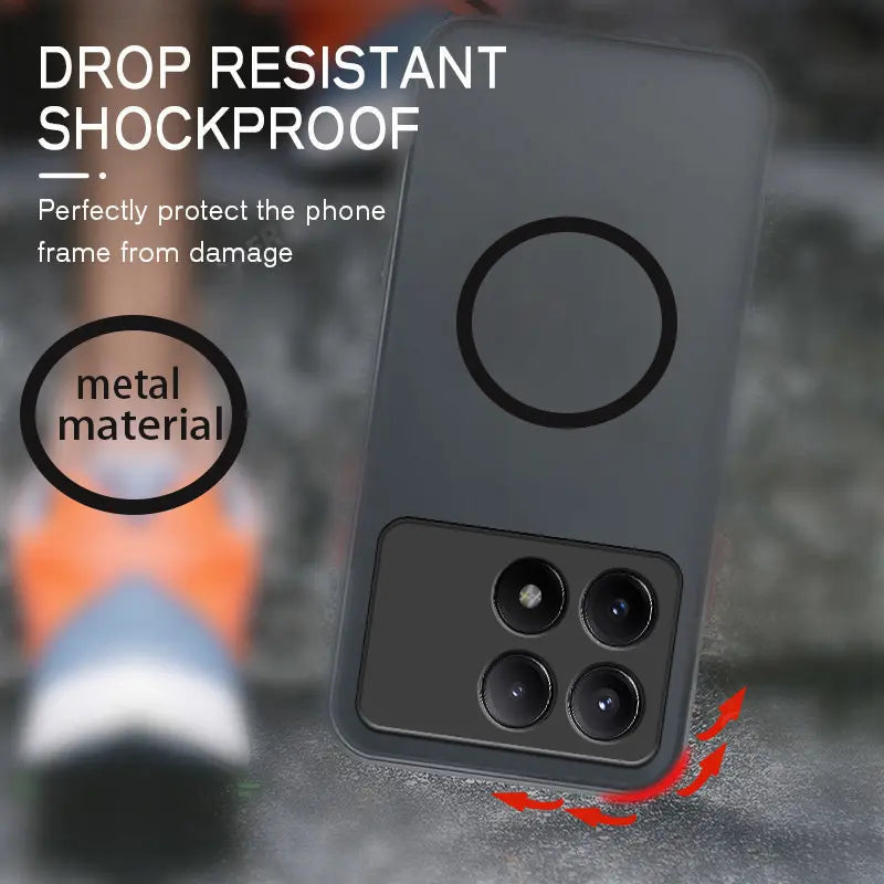 Custodia antiurto per Xiaomi Custodia protettiva compatibile con supporto magnetico per auto O-Ring