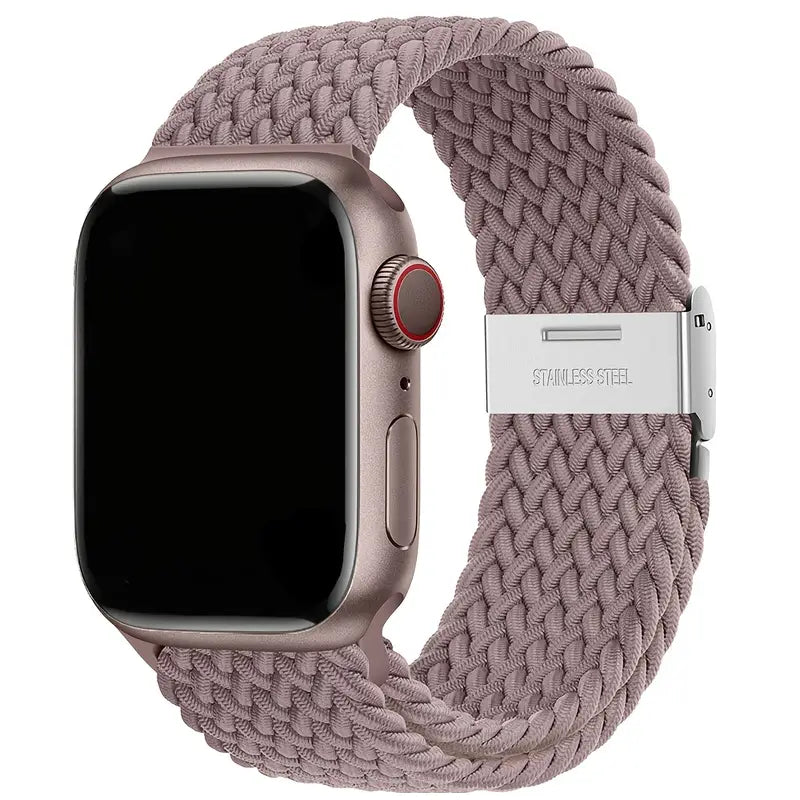Cinturino Regolabile in Nylon Intrecciato per Apple Watch