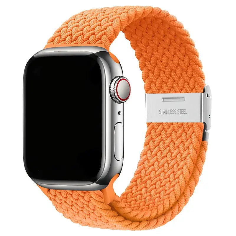 Cinturino Regolabile in Nylon Intrecciato per Apple Watch