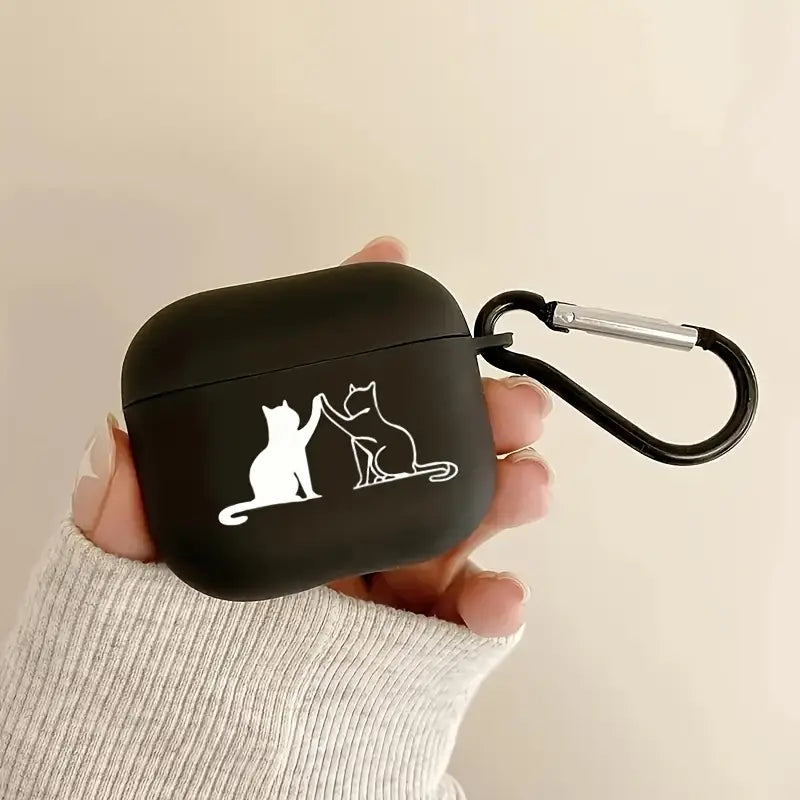 Bellissime custodie per auricolari a forma di gatto per iPhone, custodie protettive per Airpods di 1a/2a generazione, nuove custodie per auricolari wireless per Airpods 3/Pro/Pro2/4,