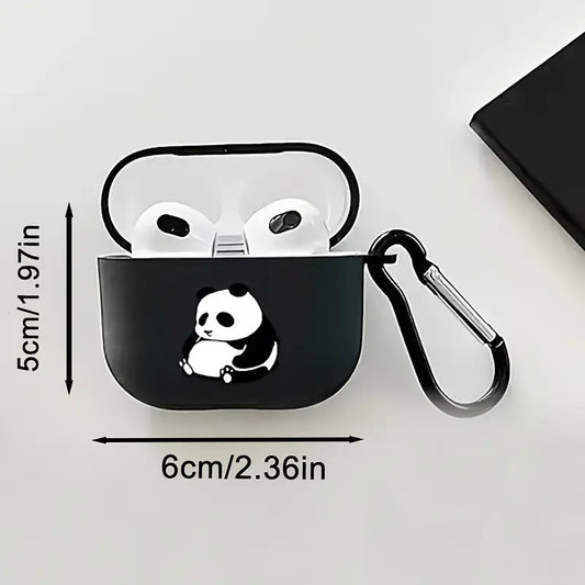 Custodia Protettiva Panda Adorabile per AirPods 4 - TPU Resistente, Copertura per Auricolari Wireless -