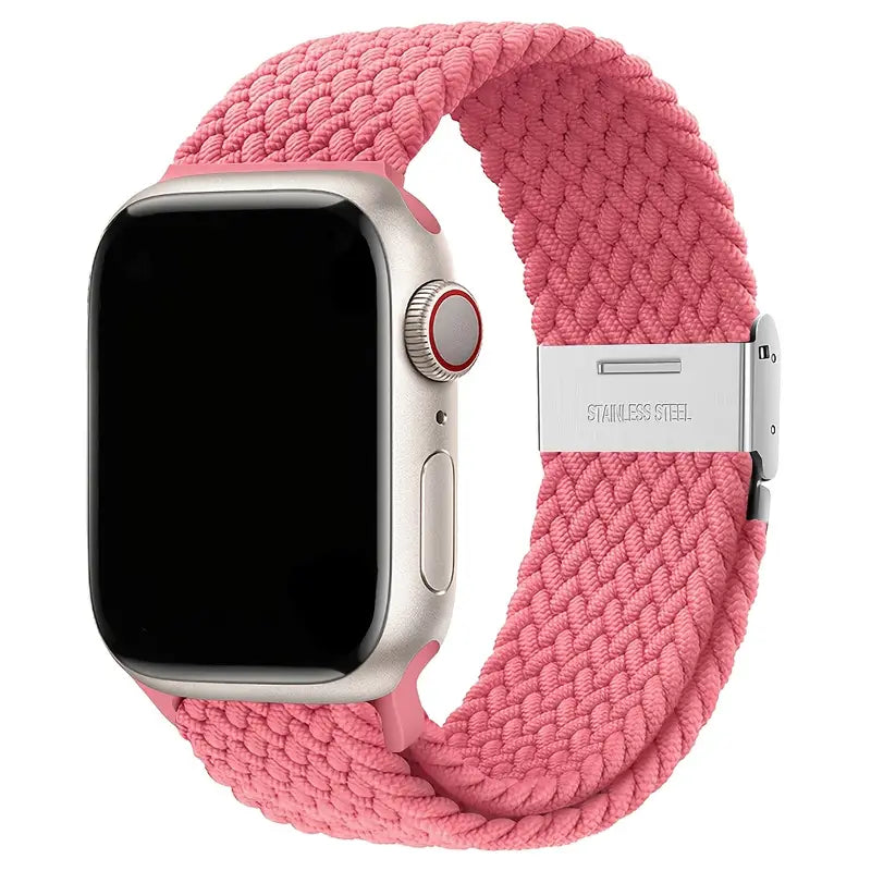 Cinturino Regolabile in Nylon Intrecciato per Apple Watch